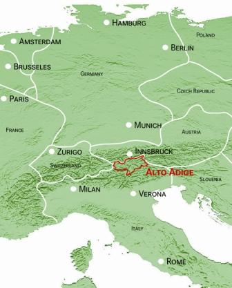 Alto Adige Area Map